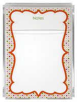 Spring Diamonds Memo Sheets and Acrylic Holder, 150 Note Papers, 5"x7" Memo Pad, Notes, Stationery, Desk Accessory, Mother's Day Gift, Unique Gift for Mom and Women