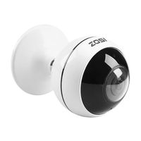 ZOSI Wireless Security Camera Mini 360 Degree Panoramic Wi-Fi Indoor Dome VR CCTV Camera for Baby Pet Monitor,3MP Ultra HD, Fisheye Lens, Remote View, Two-Way Audio, Night Vision, Motion Detection