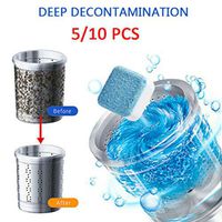 FENGLANG Washing Machine Tank Cleaning Tablets Effervescent Tablets Cleaner Descaler Deep Effective Cleaning Remover Deodorant Durable (10pcs)
