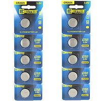 EEMB 3 V CR2025 150 mAh Battery- Button Coin Cell Lithium Battery Perfect for Watches, Car Remote Key, Alarm Clock Toys UL Certified (10PCS)
