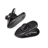 Synsen 5Pcs 360°Rotate Mount Cable Clothing Clip Organizer for Beats Earphone and Most Other Headphone - Clips onto Your Clothing to Keep Cord in Place (Black)