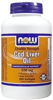 Cod Liver Oil, 650 mg, 250 Sgels by Now Foods (Pack of 4)