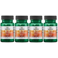 Swanson Vitamin B-12 Methylcobalamin - Cherry Flavored 2,500 mcg 60 Tabs 4 Pack