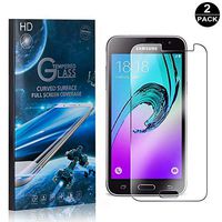 Bear Village Screen Protector for Galaxy J1 2016, Anti Scratch, Anti Fingerprint Tempered Glass Screen Protector Film for Samsung Galaxy J1 2016, 2 Pack