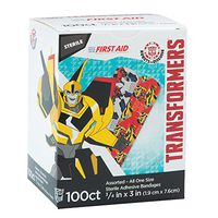 Transformers Bandages - First Aid Supplies - 100 per Pack