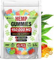 Premium Hemp Gummies 150,000MG High Potency – Organic Sugar-Free Hemp Oil Bears for Anxiety & Stress Relief – Improve Sleep, Mood, Reduce Inflammation – Efficient for Pain Relief & Joint Mobility