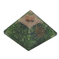 Crocon Green Onyx Orgone Pyramid with Crystal Point Energy Generator for Chakra Balancing Reiki Healing & Aura Cleansing Size : 2.5-3 inch