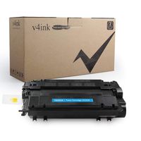 V4INK Compatible Toner Cartridge Replacement for HP 55X CE255X CE255A High Yield Toner for HP LaserJet P3010 P3011 P3015 P3015d P3015dn P3015n P3015x, 500 MFP M521dn M521dw M525c M525dn M525f Printer
