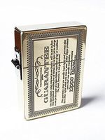 Zippo 1935 Replica Guarantee Card Design Antique Brass Etching Japan Limited
