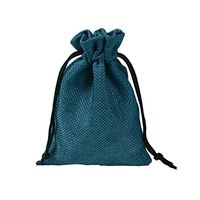 BZCTAH 20 PCS Linen Drawstring Bags Natural Cotton Jewelry Bags for Wedding Shower, 13 x 18cm Durable Jute Burlaps Gift Bags, Party Favors, Jute Sacks Project, Tea Bags, Candy Bags, Blue