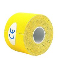 Artibetter 6pcs Kinesiology Tape precut Elastic Therapeutic Athletic Sports Tape Pain Relief Adhesive for Shoulder Knee Elbow Ankle (Yellow)