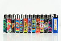 12 New Refillable Original Clipper Lighters Mixed Designs FREE U.S. SHIPPING by Clipper