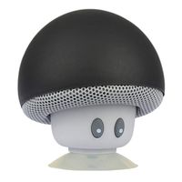 yunbox299 Bluetooth 4.2 Speaker with Suction Cup, Waterproof Portable Mini Cute Mushroom Hands-Free Call Bluetooth Loudspeaker Bass Sound Box Horn with Mic Black