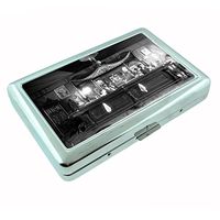 Perfection In Style Metal Silver Cigarette Case Vintage Saloon Design 003