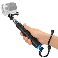 Foretoo Selfie Stick,19"Waterproof Hand Grip Adjustable Extension Monopod Pole Compatible with Gopro Hero 7 6 5 4 2 1 AKASO, Xiaomi Yi,SJCAM SJ4000 SJ5000 SJ6000 (with Wrist Strap and Screw)