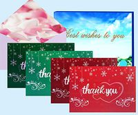24 Thank-You Cards-Blank Cards with envelopes-Greeting Cards for Wedding Parties, Baby Full Moon, Graduation Ceremony, Business, Anniversary, and Any Occasion