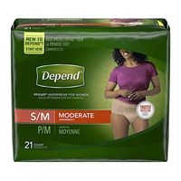Depend Underwear for Women, Moderate - Small Medium, 84/Case