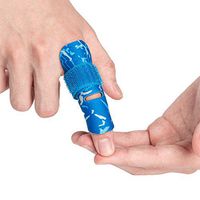 Kuangmi Finger Sleeve Support Protector Finger Splint Brace Pain Relief for Basketball Volleyball Baseball(L/XL(Single), Blue)