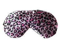 Hot Sale!!! ieasysexy 2 in 1 Leopard Style Slik Sleeping Mask with Detachable Cold/Hot Soothing Eye Mask (Pink)