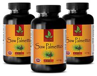Testosterone Booster for Strength - Saw Palmetto 160mg - Saw Palmetto 160 mg - 3 Bottles 180 Softgels