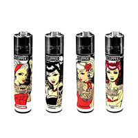 4 Clipper Lighters - Rockabilly Ladies
