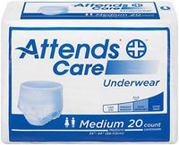 Attends APV20 Protective Underwear, Regular Absorbency, 34"-44", Medium (Pack of 80)