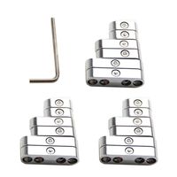 18 pcs Chrome Spark Plug Wire Dividers Separators Kit for Ford Chevy Spark Plug Wire Separator for 7mm 8mm 8.5mm