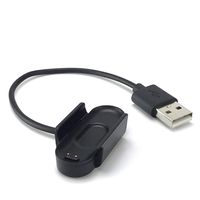 JKRED for Xiaomi Mi Band 4/Band 4 NFC (20cm) USB Charging Cable Disassembly-Free Replacement Charger, Black