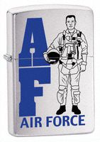 Zippo Air Force,Brushed Chrome #21102