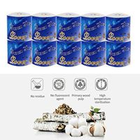 12 Rolls Toilet Paper Bulk Bath Tissue Bathroom White Soft 3 Ply 100g / Roll (12PCs)