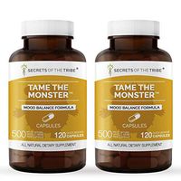 Secrets Of The Tribe - Tame The Monster, Mood Balance Formula, Herbal Supplement Blend (2x120 Capsules)