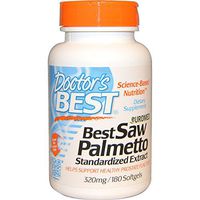 Best Saw Palmetto, 320 mg, 180 SoftGels by Doctors Best (Pack of 2)