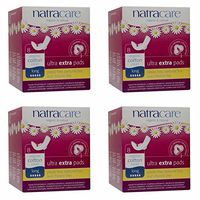 (4 Pack) - Natracare Ultra Extra Pads with Wings - Long | 8s | 4 Pack - Super Saver - Save Money