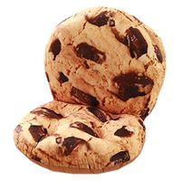 Kylin Express Indoor Soft Home/Office Squared Cartoon Seat Breathable Chair Cushion with Backrest, Cookies