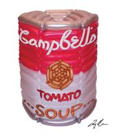 Homage to Warhol: Soup Can Note Card
