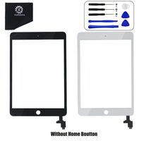 KAKUSIGA Compatible with iPad Mini 3 (3rd Generation) Display Touch Screen Digitizer Glass OEM Assembly, IC Chip, Adhesive Tape, and Repair Toolkit Without Home Button,not an LCD(Black)