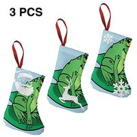 Christmas Tree and Fireplace Decoration A Cartoon Frog Unique for Funny Xmas Party