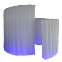 SAYOK New Inflatable Photo Booth Spiral Inflatable Photo Wall with Inner Air Blower for Weddings Event Promotions Advertising