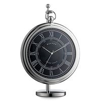 Dalvey New Grand Sedan Clock & Stand-Black