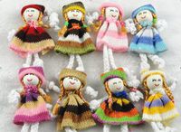 20pcs Cute Pattern Dress Girl Small Doll Craft/Appliques DIY Handicraft Lots (Mix)