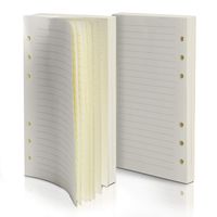 Purture Refill Lined Paper, Leather Journal Refills Lined, 6-Holes Inserts 320 Pages for A6 Refillable Journals Notebooks, 2 Pack(Each Pack 160 Pages)