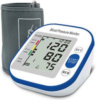 Blood Pressure Monitor FDA Approved for Upper Arm, Automatic Portable LCD Screen Irregular Heartbeat Monitor with Adjustable 8.6-12.6 Inch Cuff and Storage Bag Powered by Battery-Blue