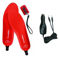 Thermacell Rechargeable Remote Controlled Heated Shoe Insole with Car Charger, X-Large