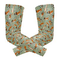 Dachshunds Playing with Insects Green Unisex Arm Sleeve,UV Protection Arm Compression Sleeve, Skin Protection Sport Arm Cooler Sleeve for Running Hiking Jogging Motorcycling Climbing Camping