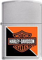 ZIPPO HD Orange Black Satin Chrome