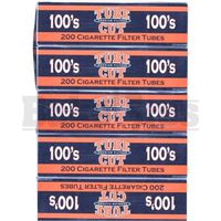 Tube Cut Premium Filters Cigarettes 200 Per Pack Black Orange Pack Of 5 100Mm