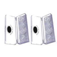 MISAZ 4 Pairs Moldable Silicone Earplugs, Soft Comfortable Noise Reduction Earplugs with Storage Box for Sleeping, Swimming