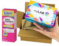 myLAB Box STD at Home Test for Women HIV, Chlamydia, Trichomoniasis (Trich) and Gonorrhea (4 Panel) Bundled with First Response Early Result Pregnancy Test (3 Tests) CLIA Lab Certified Results