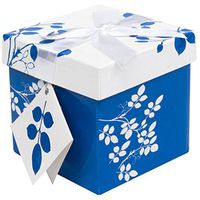 EndlessArtUS Spring Time EZ Gift Box. Easy to Assemble and No Glue Required. (4x4)