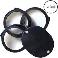 1-1/2 Inch Triple Lens Loupes. 5X Each, Or Combine for 15X Power with Swivel Case : (Pack of 2 Loupes)